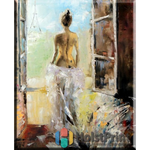 Девушка у окна, , 168.00 грн., LUU777001, , Картины Абстракция (Репродукции картин)